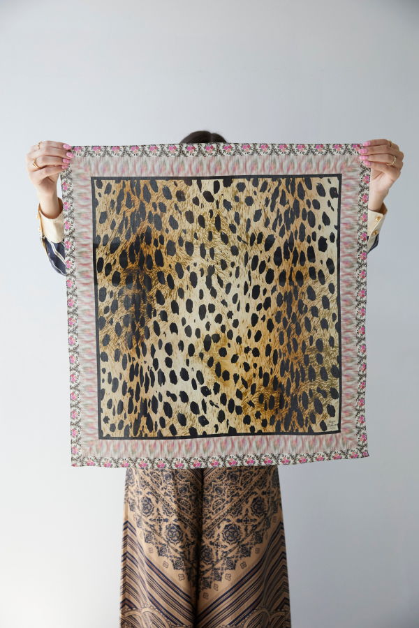 Hope for Flowers by Tracy Reese Scarf - Jaguar & Distorted Floral