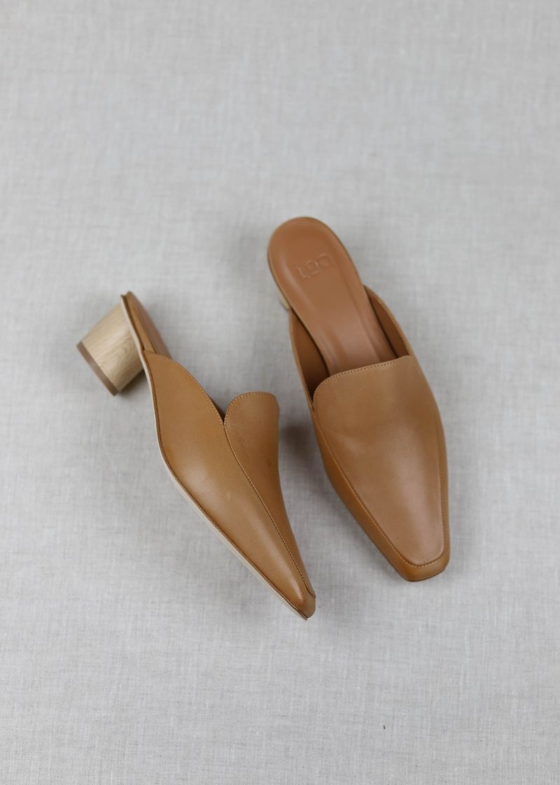 LOQ Belén mule Miel Leather Garmentory