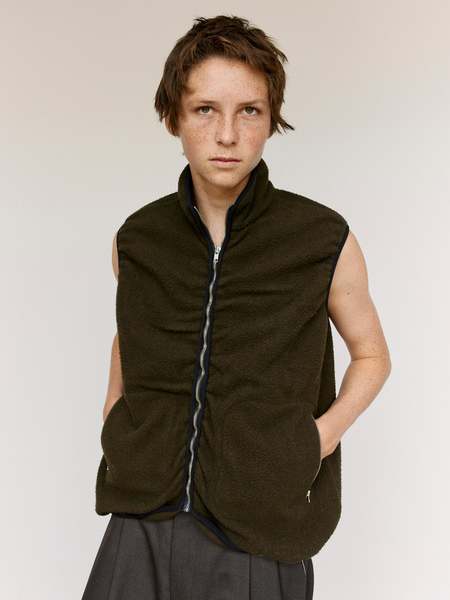 Camiel Fortgens Spencer Vest - Red Melange | Garmentory