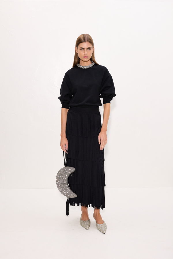 Simon Miller Lillian Embellished Sweater - Black
