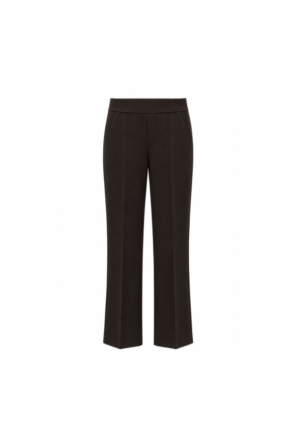 ELLIOTT LAUREN Ponte Bootcut Pant - Chocolate