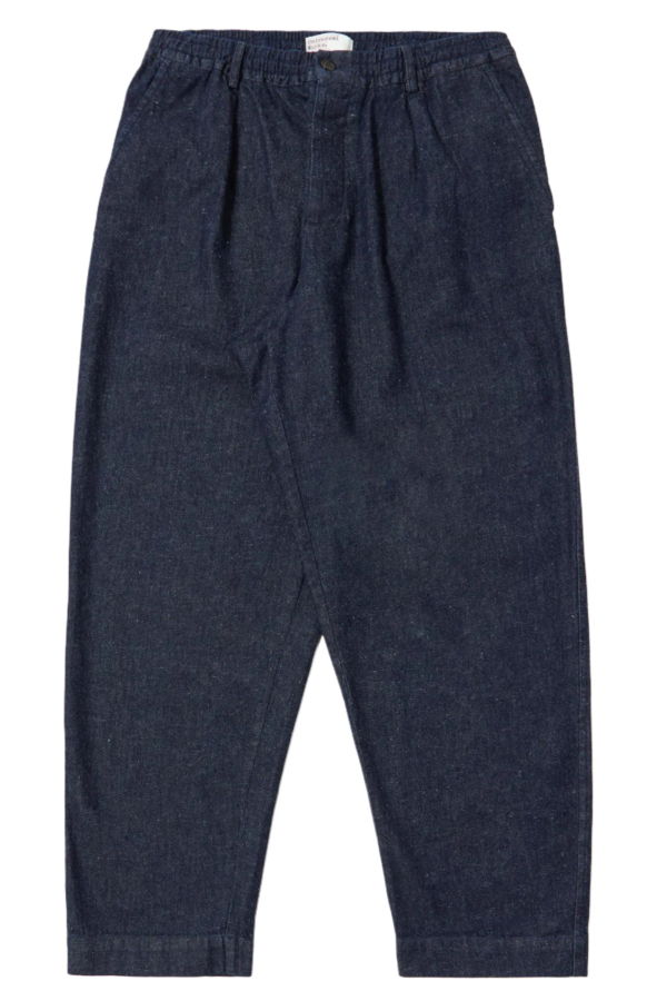 Universal Works Indigo Future Denim Oxford Pant - Indigo