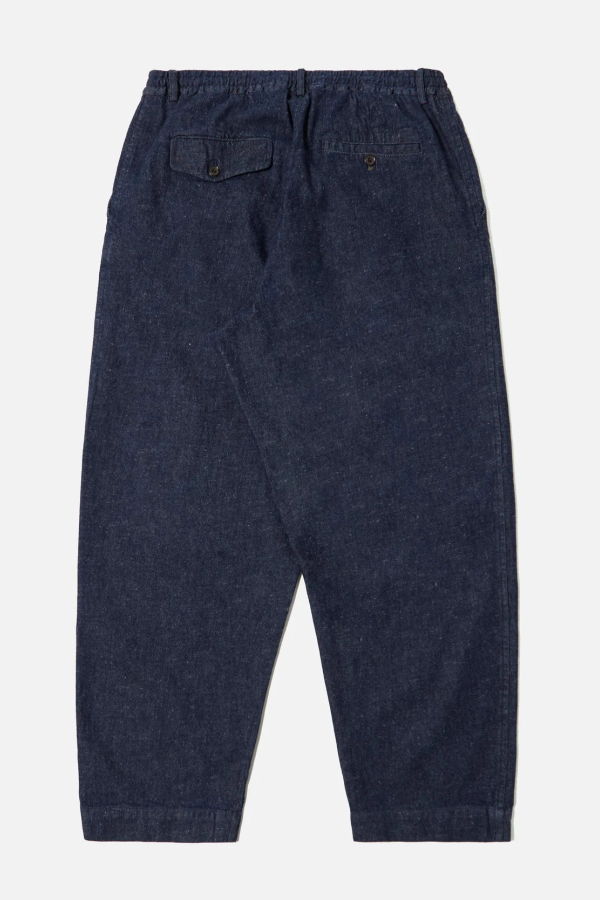 Universal Works Indigo Future Denim Oxford Pant - Indigo