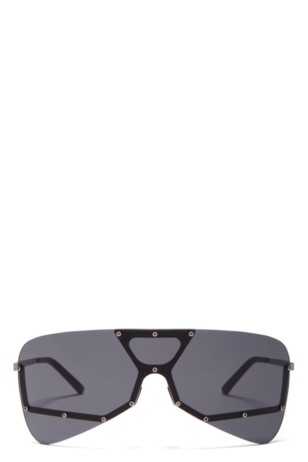 Rick Owens Tower Sunglasses - Silver/Black