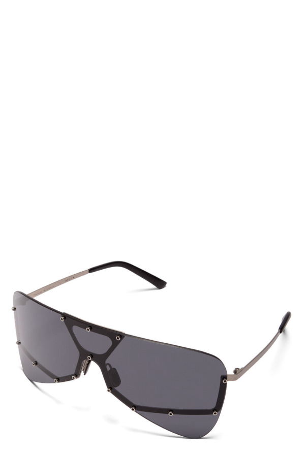 Rick Owens Tower Sunglasses - Silver/Black