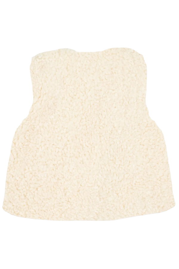 KIDS Bonton Baby Beti Teddy Vest - Cream