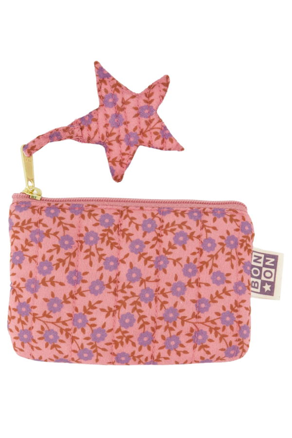 KIDS Bonton Ivy Foulfleur Floral Print Mini Clutch Bag - Purple
