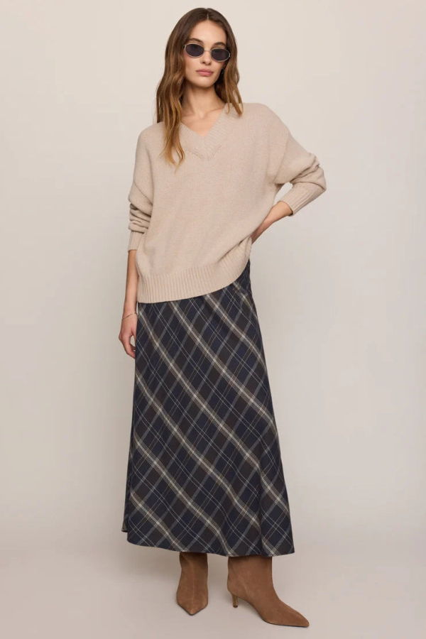 Z Supply Crestview Plaid Skirt - Eclipse