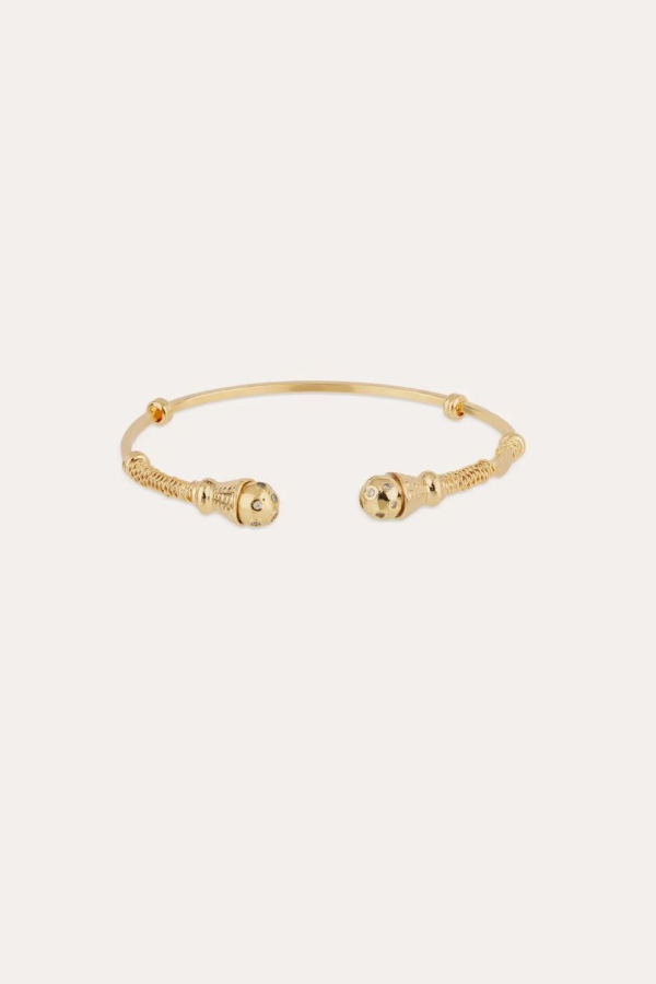 Gas Bijoux Épique Comète Rhinestone Bracelet - Gold