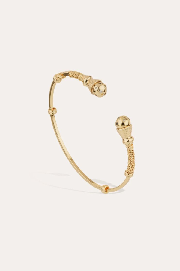 Gas Bijoux Épique Comète Rhinestone Bracelet - Gold