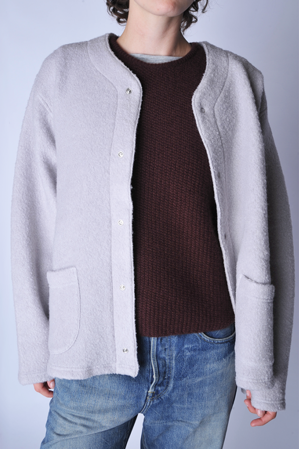 Chimala Grayge Wool Snap Cardigan