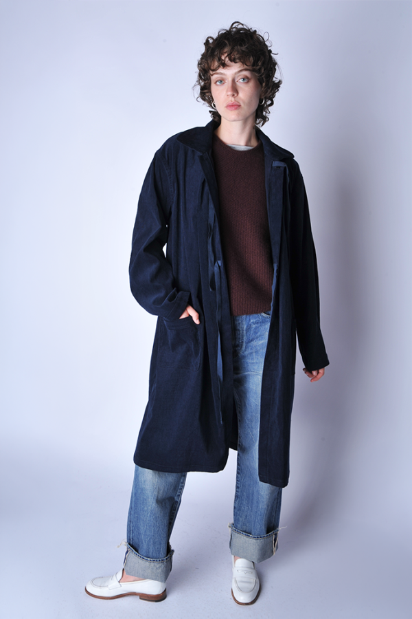 Chimala Corduroy Medic Coat with Ties