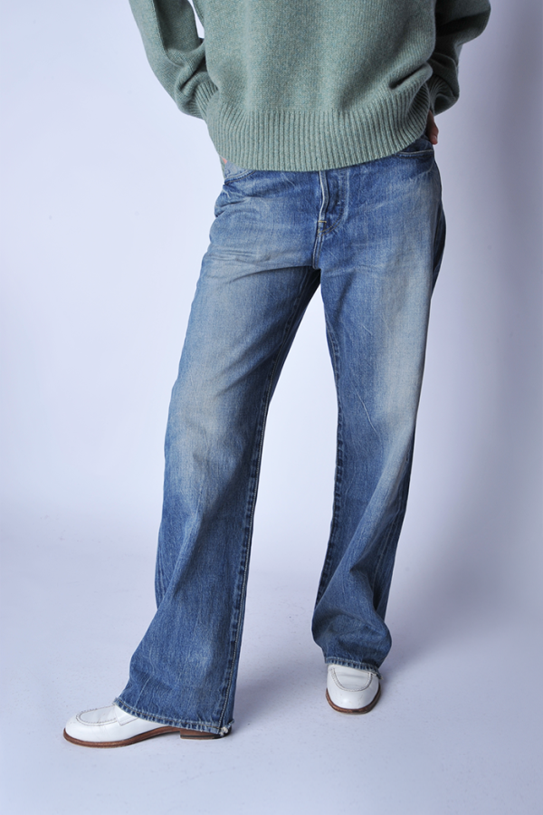 Chimala Smoky Medium Straight Cut Denim Selvedge Jeans