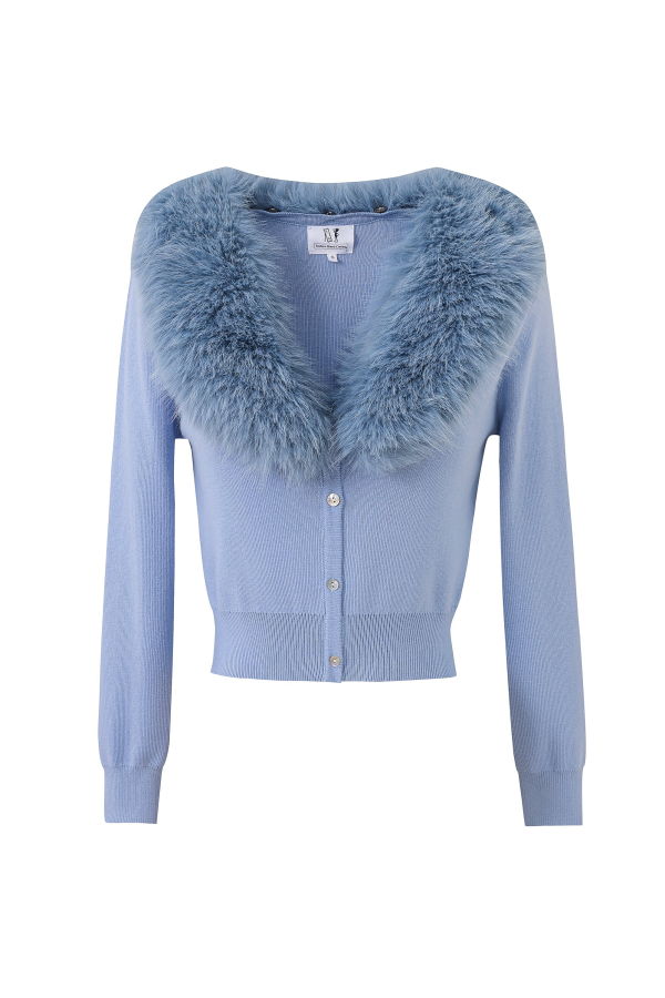 Fashion Brand Company Fur Lined Cardi Cardigan
