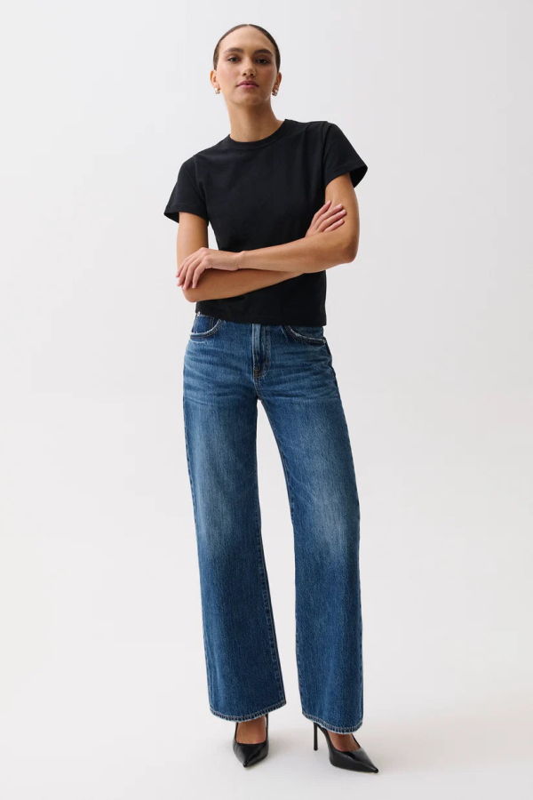 Pistola Larsen Relaxed Flare Jeans - Denim