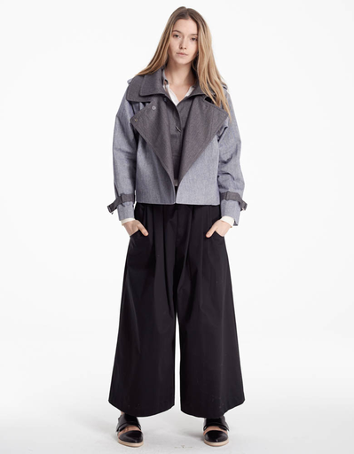Kaelen Herringbone Cropped Mini Trench Kaelen Herringbone Cropped Mini Trench