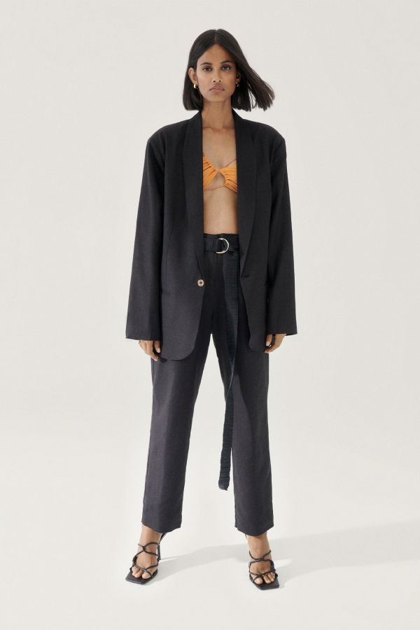 Silk Laundry Yak Blend Katie Pants - Black