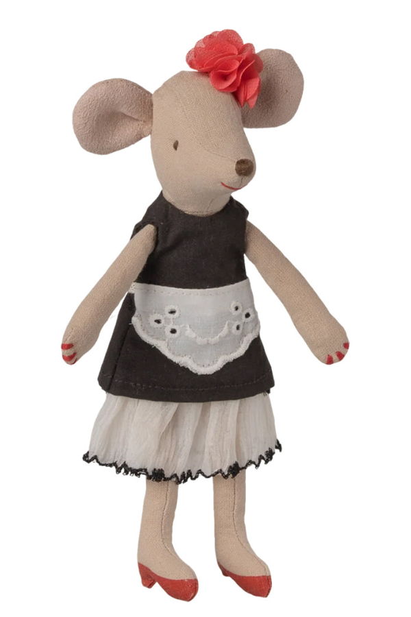 KIDS Maileg Mouse Beautician Mum Doll - White