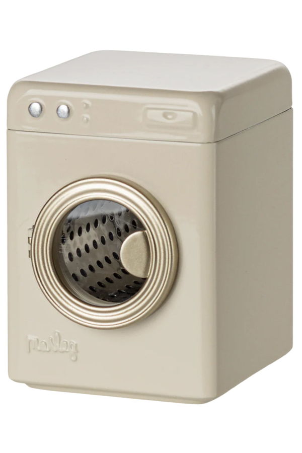 KIDS Maileg Mouse Home Miniature Washing Machine - Cream