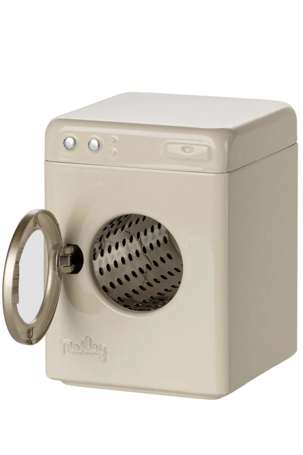 KIDS Maileg Mouse Home Miniature Washing Machine - Cream