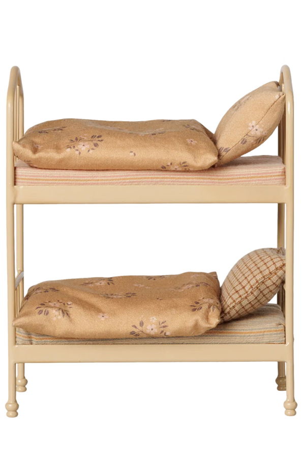 Maileg Toys Mouse Miniature Bunk Bed - Beige