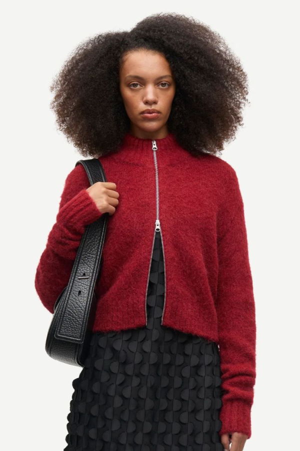 Samsøe Samsøe Sajeanne Long Sleeve Zip Front Cardigan