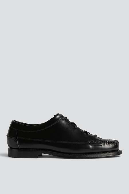 ENDS and MEANS Crepe Sole Penny Loafers - Black Suede | Garmentory