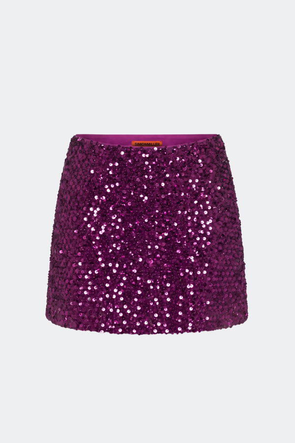 Simon Miller Dizzy Sequin Skirt - Amethyst