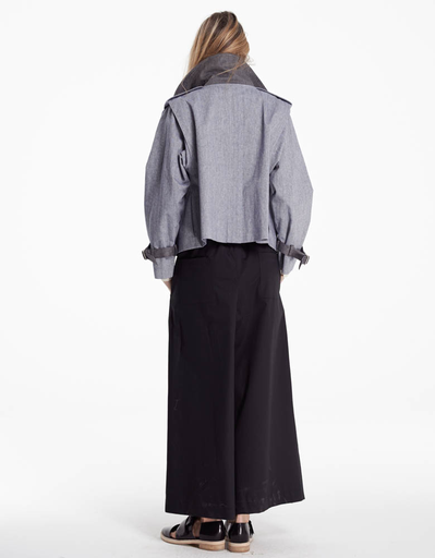 Kaelen Herringbone Cropped Mini Trench Kaelen Herringbone Cropped Mini Trench