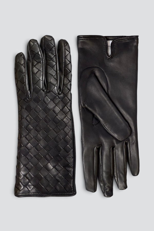 Assembly Woven Leather Slim Glove