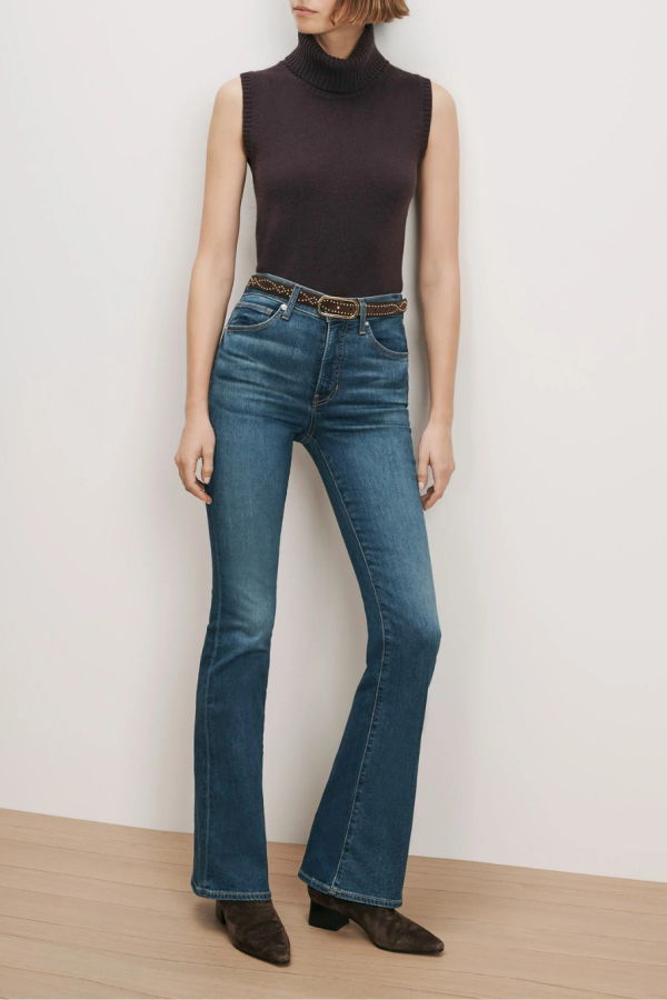 Veronica Beard Mazzy Cashmere Shell Tank - Dark Eggplant