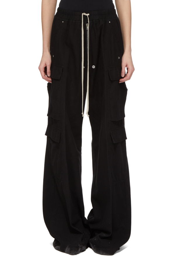 Rick Owens Double Cargo Jumbo Belas Pants - Black