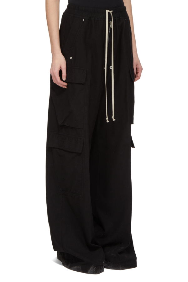 Rick Owens Double Cargo Jumbo Belas Pants - Black