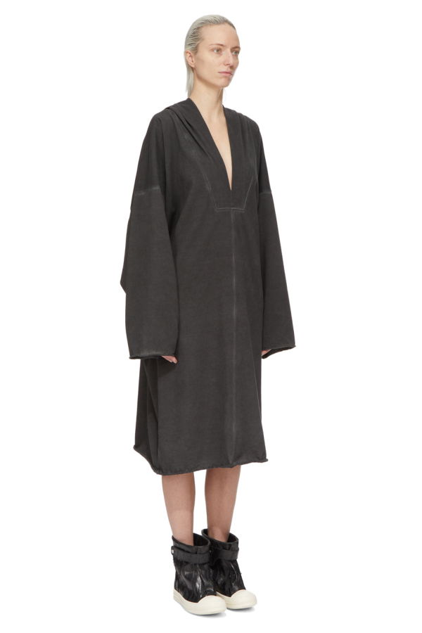 Rick Owens Long Sleeve Kaftan - Faded Black