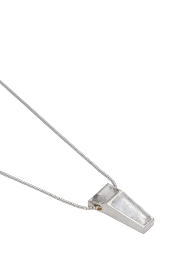 Rick Owens Mini Crystal-Pendant Necklace - Palladio