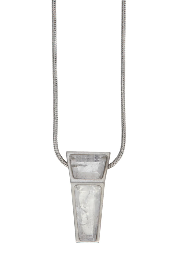 Rick Owens Mini Crystal-Pendant Necklace - Palladio
