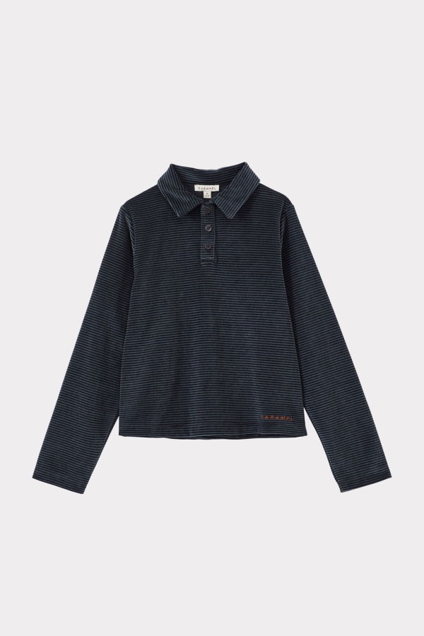 KIDS Caramel Tobias Children's Velour Long Sleeve Top
