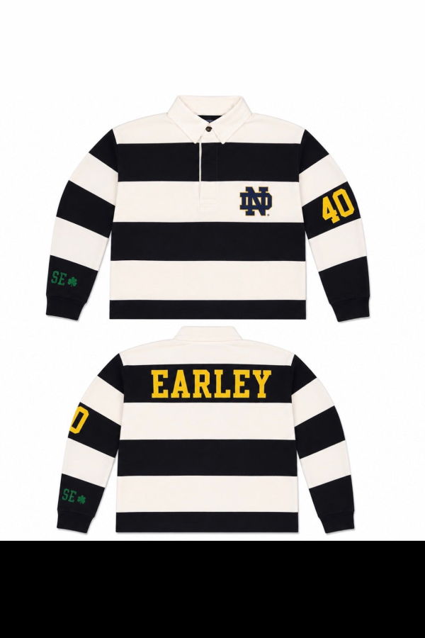 Lillie Alexander Boutique Custom Shop Notre Dame Long Sleeve Rugby - White
