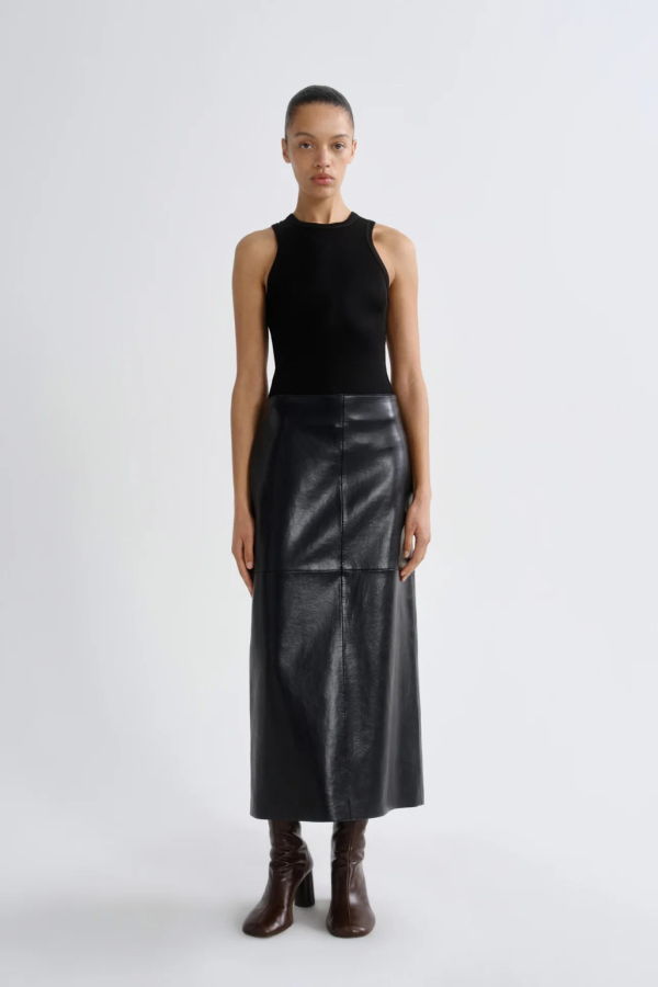 AGOLDE Hikson Skirt in Recycled Leather