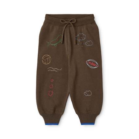 KIDS Misha & Puff A-Pant Pants - Cola Flora Tierra | Garmentory