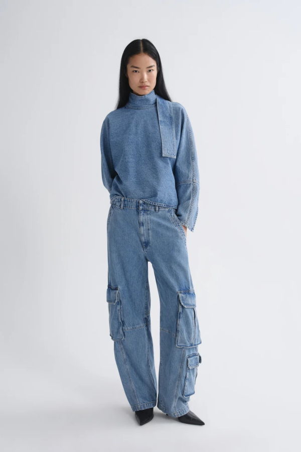 AGOLDE Kembra Top - Medium Indigo
