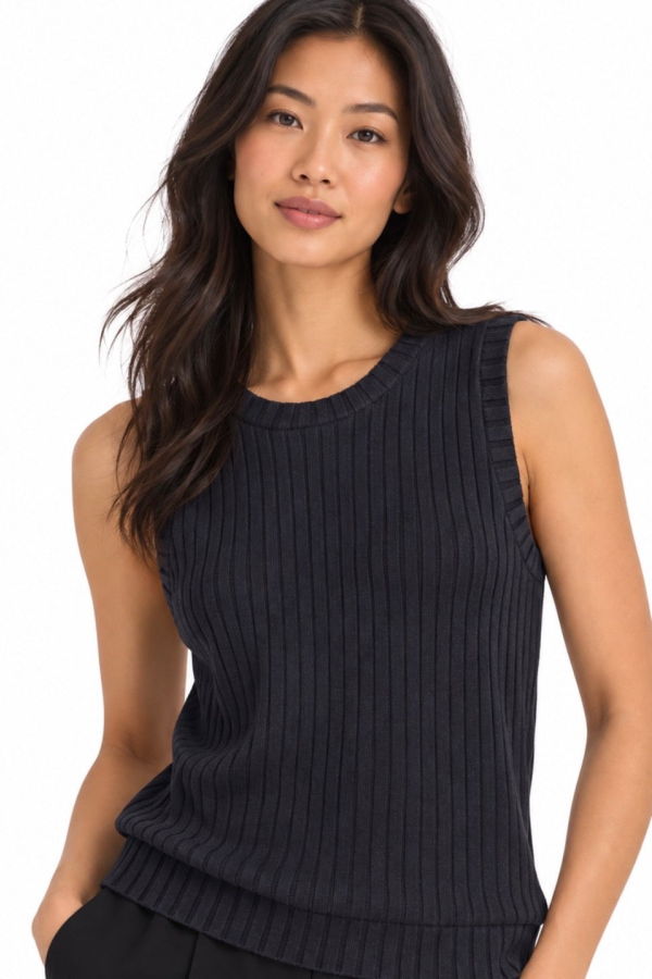 Donni. The Sweater Rib Shell