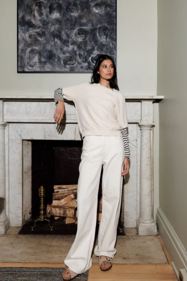 Perfect White Tee Ziggy Short Sleeve Sweatshirt