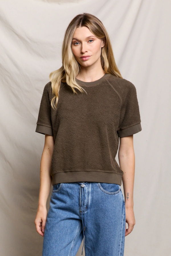 Perfect White Tee Ziggy Short Sleeve Sweatshirt
