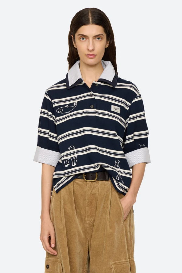 Sea NY Mina Polo - Navy