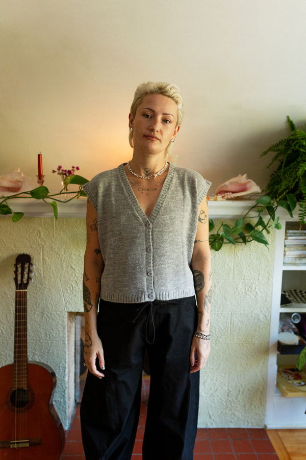 Eve Gravel Potter Sweater Vest