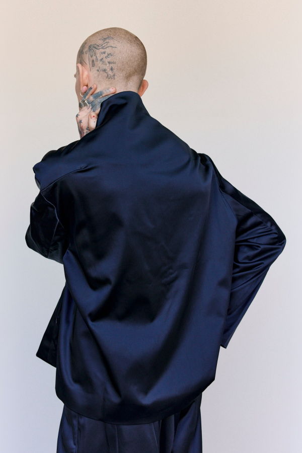 Kiko Kostadinov Cotton Satin Onate Blouson
