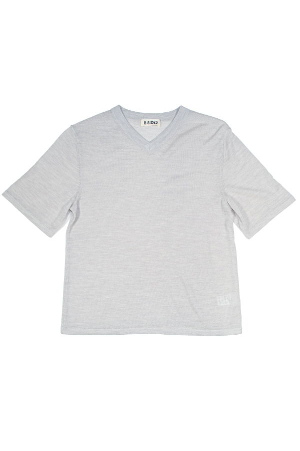 B Sides Short Sleeve V Neck Sweater