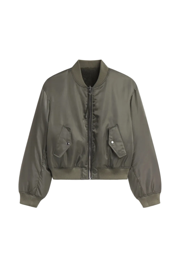 AGOLDE Frankie Reversible Bomber - Fern