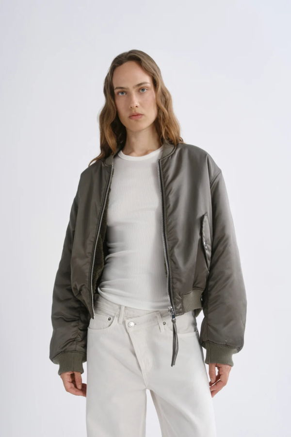 AGOLDE Frankie Reversible Bomber - Fern